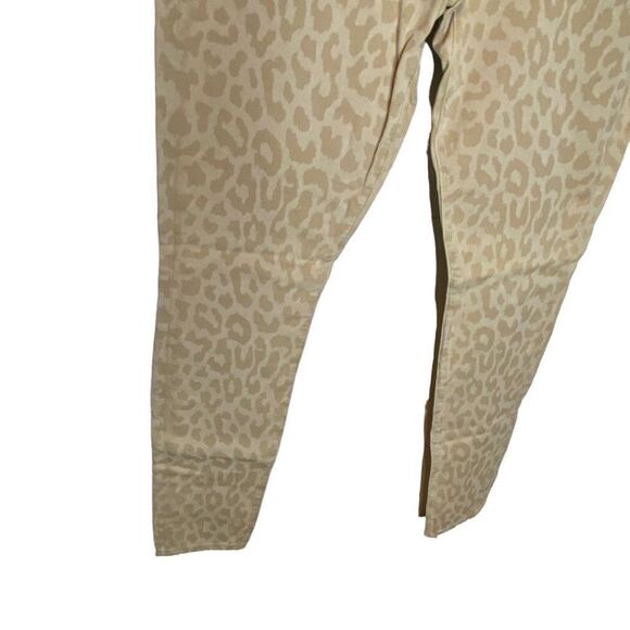 7 For All Mankind Gwenevere Cheetah print neutral super skinny jeans 31 $189 ret - Picture 8 of 9